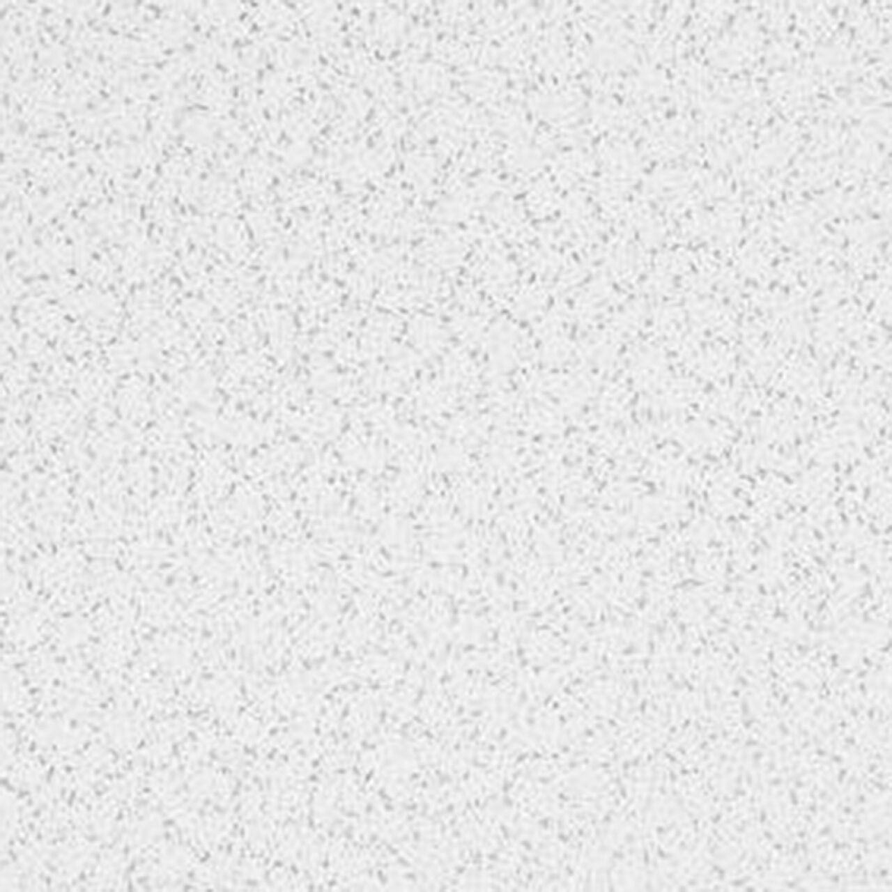A close-up of the Go Build 2 ft. x 2 ft. Sahara Lay-in Ceiling Tile shows a white textured surface with gray specks and irregular patterns, ideal for basements or soundproofing (64 sq. ft./case).