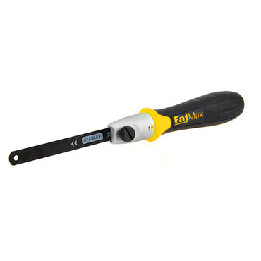 The STANLEY® FATMAX® Multisaw by STANLEY features a black and yellow handle and a slim, straight blade, making it ideal for precise woodworking cuts.