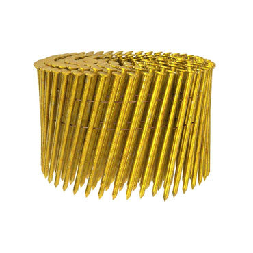 The GRIP-RITE GRC10PD, 3 in. x 0.120 in., 15-degree bright coated nails are ideal for siding and fencing. These Grip-Rite coil collated framing nails come in a pack of 2500 and are perfect for various outdoor applications.