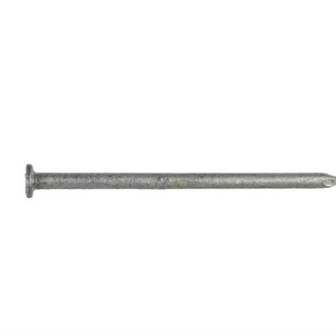 A single 3 in. x 0.148 in. Simpson Strong-Drive SCN Smooth-Shank Hot-Dip Galvanized Connector Nail, part of a 50-Pack by Simpson Strong-Tie, is shown horizontally on a plain white background and meets ASTM F1667 standards.