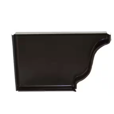 5 in. Black Aluminum Left End Cap - Right