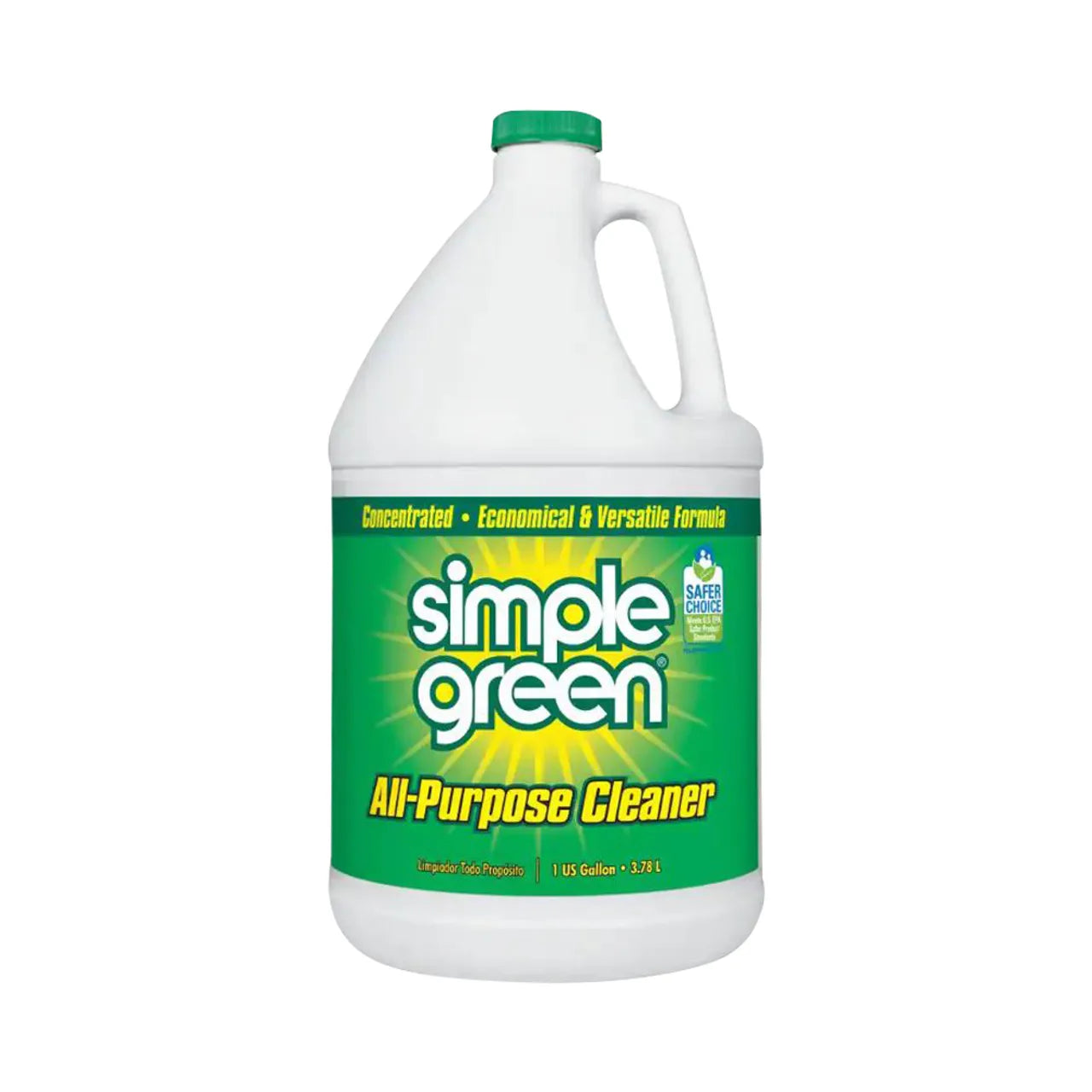 A 1-gal. jug of Go Build, The Fastest Way To Build Concentrated All-Purpose Cleaner features a green label with white and yellow text, a side handle, and highlights its concentrated, versatile cleaning power.