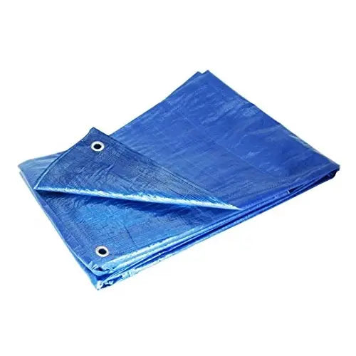 The GRIP-RITE ETARP3040 by Grip-Rite is a durable 30 ft. x 40 ft. blue tarp featuring metal grommets at the corners, ideal for versatile construction use.