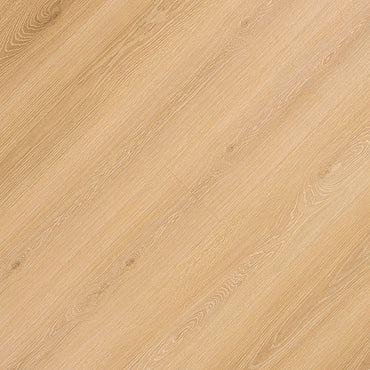 MSI Cyrus Valleyview Grove Luxury Vinyl Planks feature a light oak look with golden-blonde tones, natural grain, and subtle knots over a smooth, 100% waterproof SPC core. Sold per box (23.77 SQFT).
