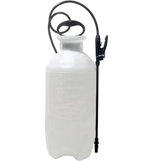 The PACOA 3 Gallon Sure Spray Poly Sprayer features a durable design with a black hose and spray wand, perfect for applying pesticides, fertilizers, and cleaning solutions in your lawn and garden.