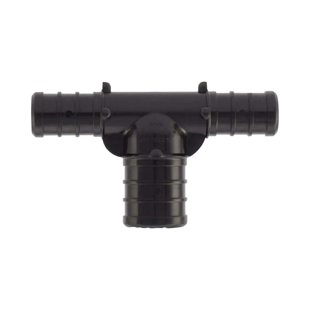 The Go Build 1/2 in. x 1/2 in. x 3/4 in. Brass PEX Barb Reducing Tee joins three hoses at right angles for PEX plumbing; this lead-free fitting ensures strong, safe connections. Brand: Go Build, The Fastest Way To Build.