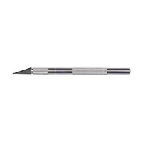 The STANLEY Hobby Knife features a sharp, pointed blade and a textured grip for precision cutting, shown here against a plain white background.