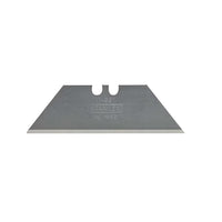 The STANLEY 11-921A Heavy-Duty Utility Blades with Dispenser (100/PK) feature a straight, sharp edge and two top notches—perfect as replacement blades for utility knives.