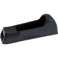The STANLEY 6 IN SURFORM® POCKET PLANE-inspired black plastic doorstop has a textured, non-slip surface and sloped design, ideal for wedging under doors to keep them open.