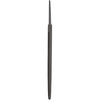 The STANLEY 6 IN SINGLE-CUT SLIM TAPER FILE features a pointed tip and three flat sides, perfect for smoothing or shaping metal or wood with precision.