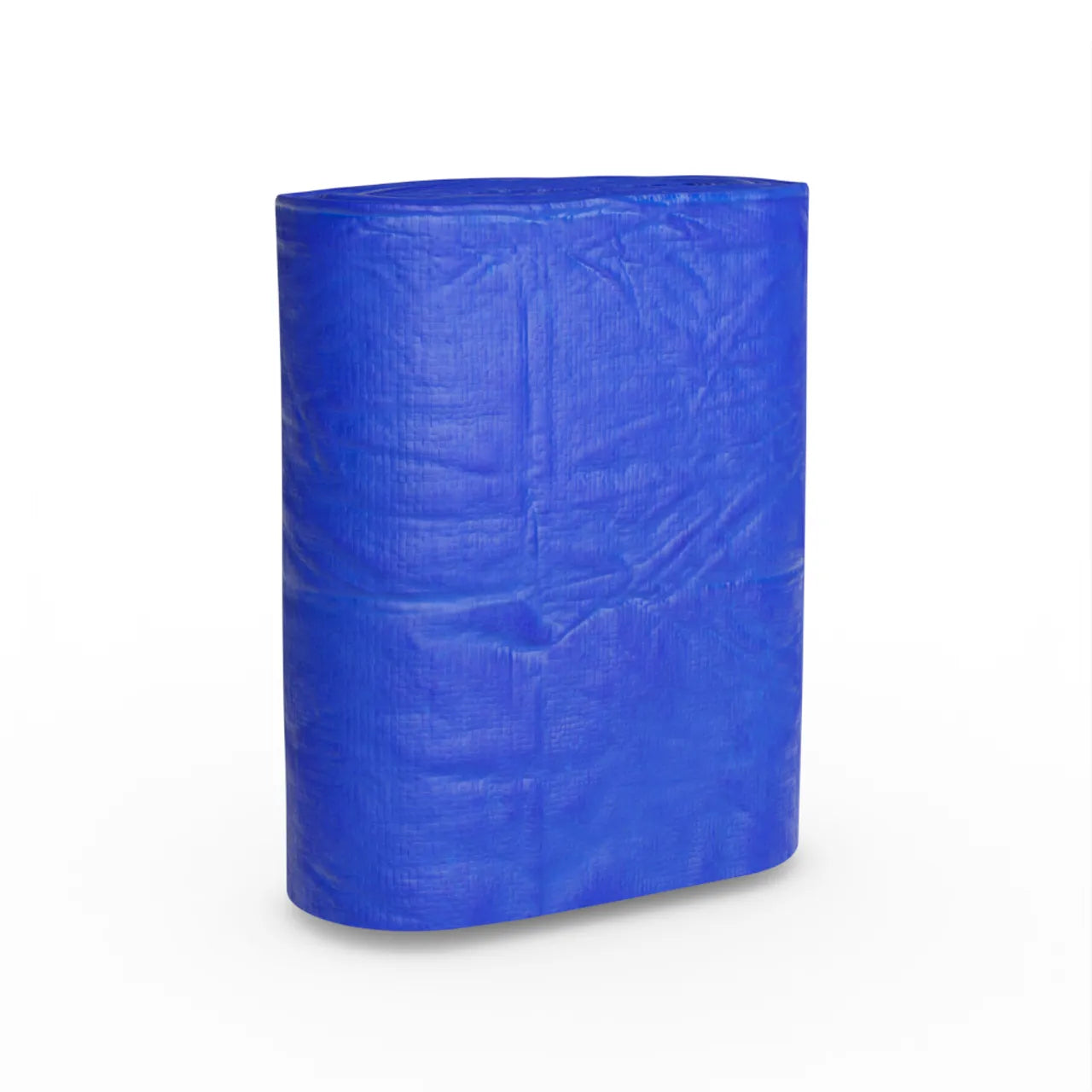 The Go Build 40 ft. x 60 ft. Medium Duty Tarp in blue stands upright on a plain white background.