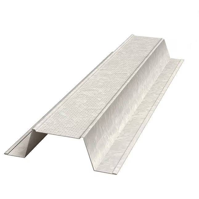 The Go Build 7/8” FURR. CHANNEL 20GA 12’ features galvanized steel with a raised, angular profile and textured surface, ideal for framing or support in construction. Brand: Go Build—The Fastest Way To Build.