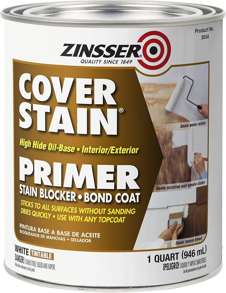Zinsser High Hide Cover Stain Primer and Sealer, White from Go Build Supply is ideal as a premium base coat or paired with top-selling primers.