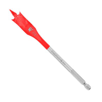 The Diablo DIABLO DSP2070 is a red 5/8 in. x 6 in. wood spade bit with an engraved measurement, SPEED-TIP™ design for precision, and Impact Strong™ durability. It has a silver metal shaft and hexagonal end for easy attachment.