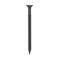 A single Grip-Rite #8 x 2-1/2 in. drywall screw is centered on a white background. It features a Phillips bugle head and fine thread, oriented vertically with the point facing down.