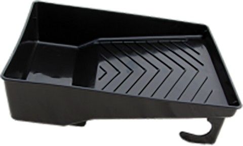 The Go Build Supply MS 04020 #45 Deep Well Plastic Paint Roller Tray features a raised, textured surface that evenly distributes paint on your roller.