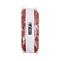 A package of RAIMONDI 180CUNEO500 RLS Level Wedges (500-Pack), featuring a precision-focused white label in the center, stands upright against a white background, similar to a red spiral-shaped pasta, reflecting balance like an efficient tile leveling system.