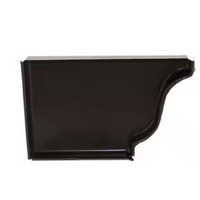 5 in. Black Aluminum Left End Cap - Right