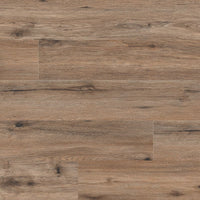 Close-up of MSI Cyrus Fauna Luxury Vinyl Planks BOX (23.77 SQFT) shows light brown planks with natural grain, color variation, waterproof flooring, and CrystaLux™ wear-layer protection in a staggered pattern.