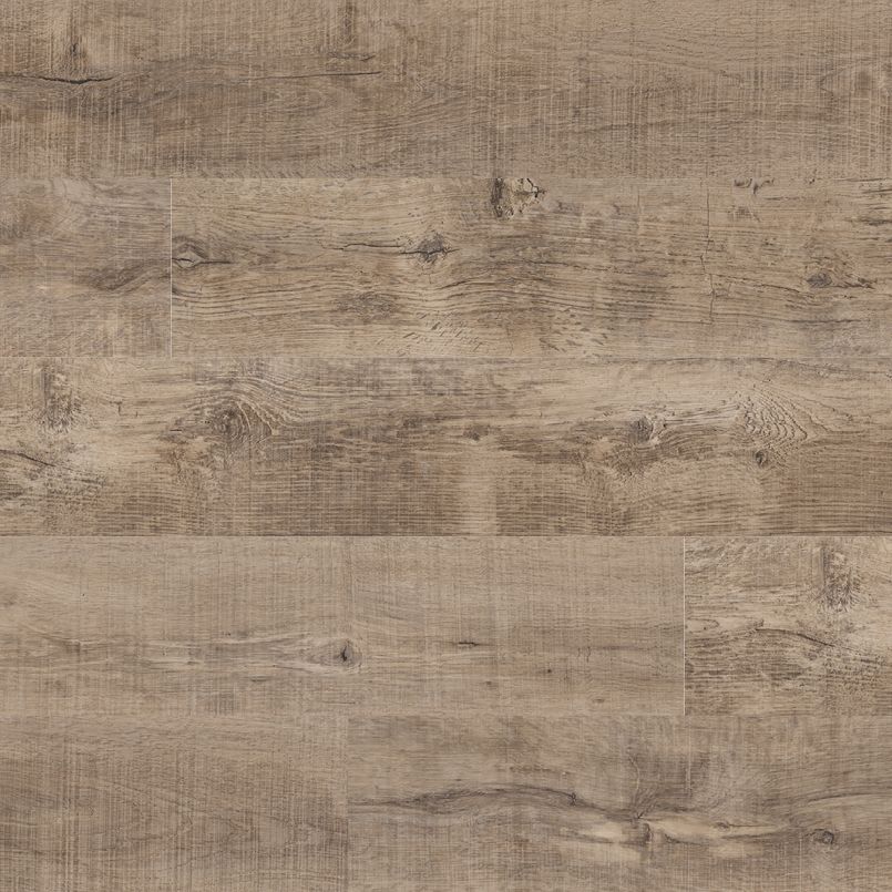 Close-up of MSI Cyrus Ryder Luxury Vinyl Planks BOX (23.77 SQFT) in light brown, showcasing a natural rustic grain, subtle knots, reclaimed wood look, and a durable CrystaLux™ wear layer for enhanced texture and warmth.