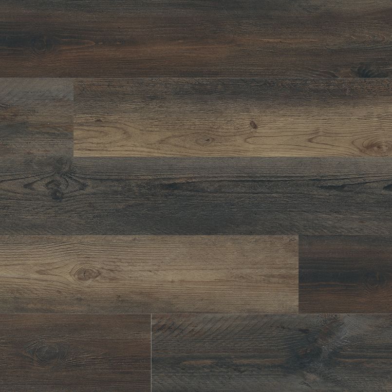 MSI Cyrus Stable Luxury Vinyl Planks BOX (23.77 SQFT) offers dark brown, wide planks with a realistic grain, an antique hardwood look, waterproof SPC core, and CrystaLux™ protection for lasting durability in varied brown and gray shades.