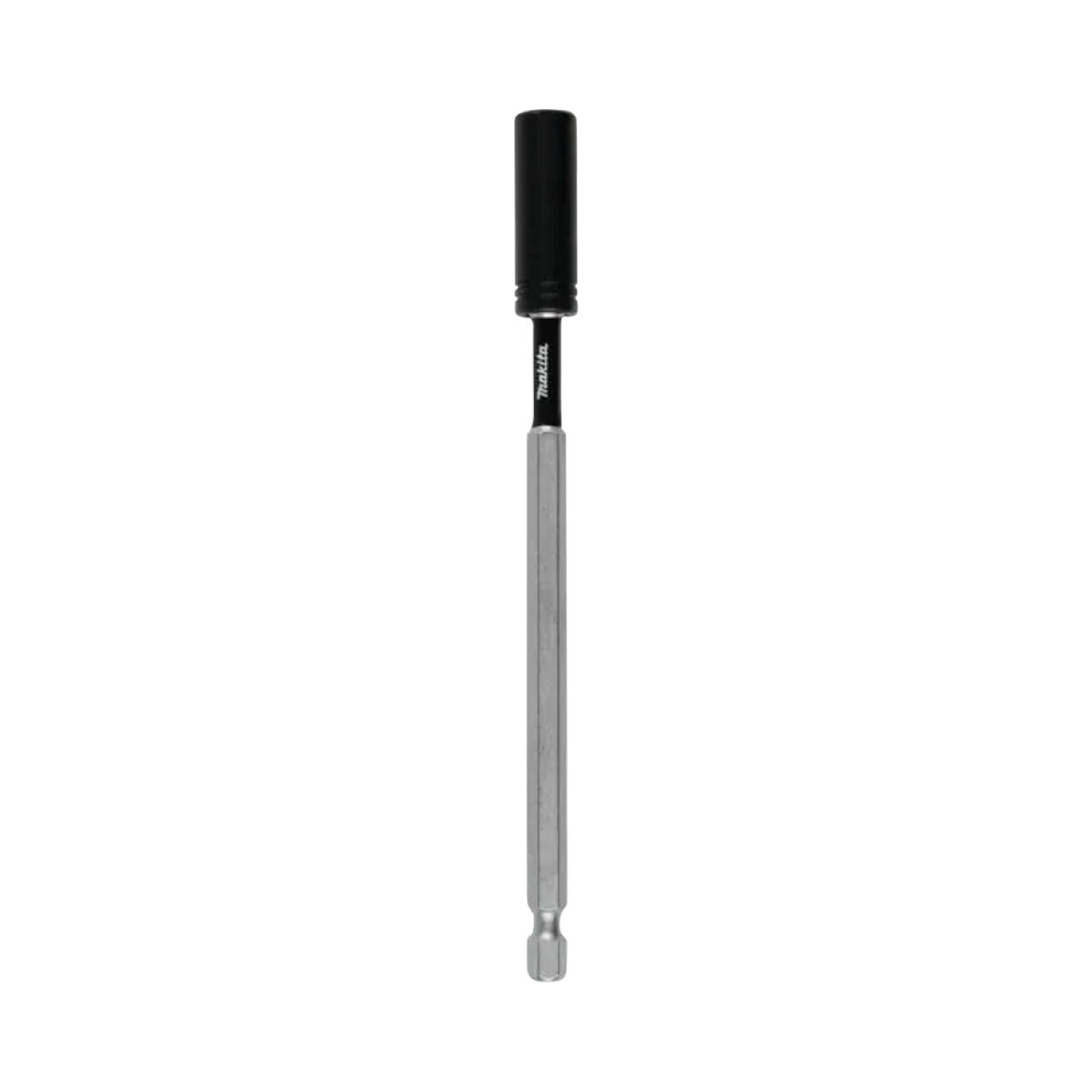 A 6 in. IMPACT XPS Magnetic Insert Bit Holder by Go Build, The Fastest Way To Build, with a black cylindrical top and hexagonal shank for easy attachment to drills or screwdrivers.