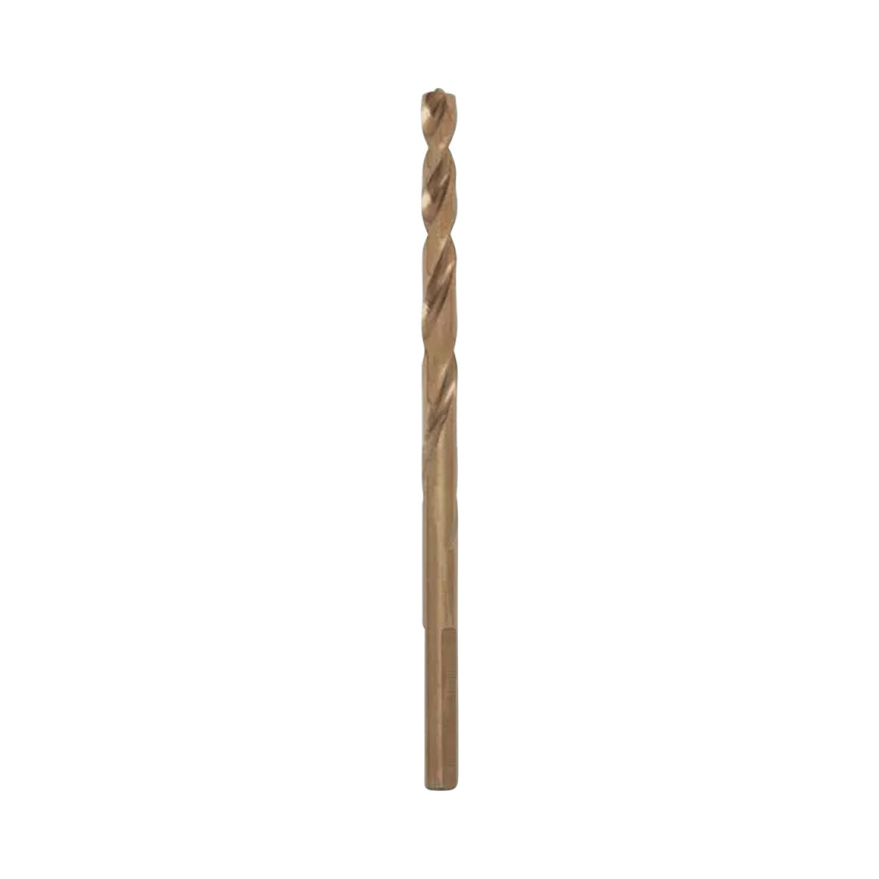 A single Go Build Cobalt Red Helix 3/16 in. Twist Drill Bit is displayed vertically on a plain white background—perfect for drilling into hard metals. Brand: Go Build, The Fastest Way To Build.