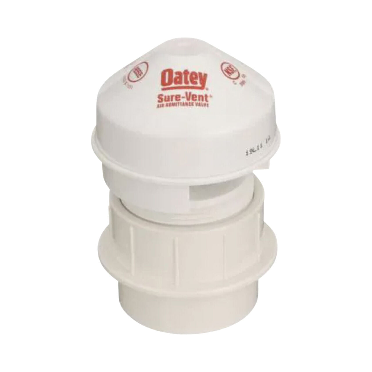 The Go Build 1-1/2 in. Sure-Vent PVC Air Admittance Valve handles 20 DFU branch and 8 DFU stack, ideal for venting drain systems and fitting 1-1/2 in. vent pipe applications.