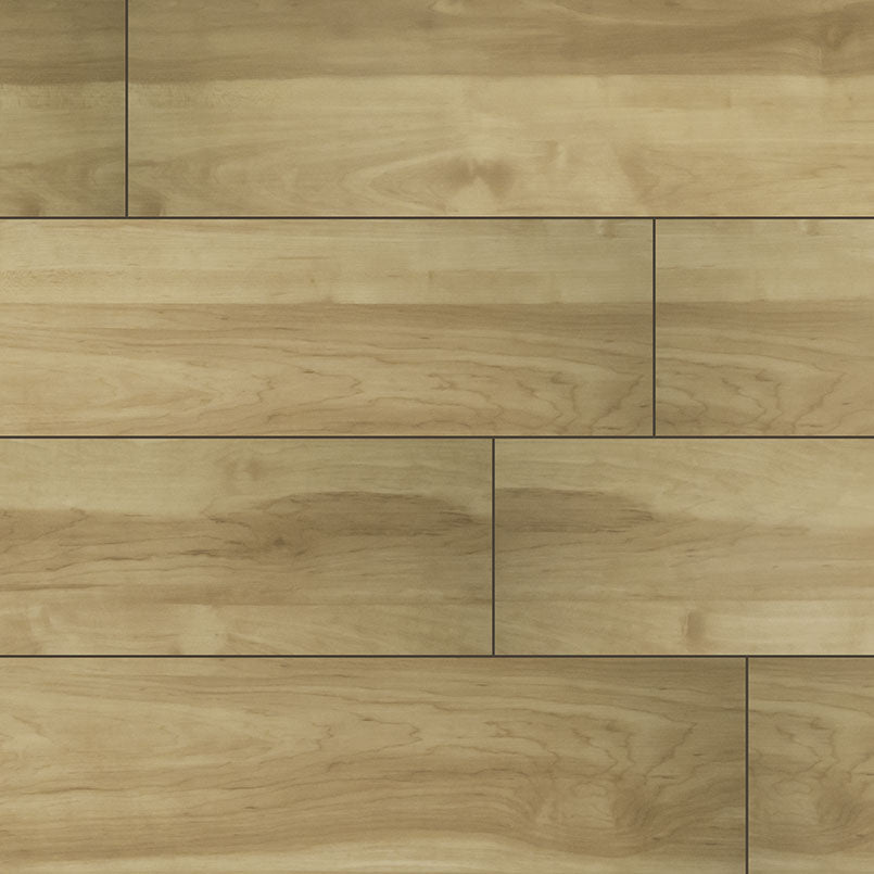 MSI XL Cyrus Brookline Luxury Vinyl Planks feature light wood-grain patterns in natural beige and tan tones with realistic knots. These waterproof, rigid-core planks offer durable style for any space. Each box covers 22.44 sq ft.