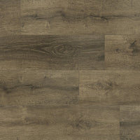 Close-up of MSI XL Cyrus Walnut Waves Luxury Vinyl Planks BOX (22.44 SQFT) in natural brown, showing wood grain and knots with a staggered layout.